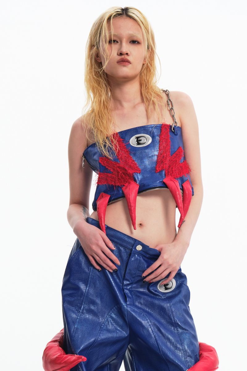 Embryo（エンブリオ）の「Embryo Pu leather special-shaped tube top（Tops）」