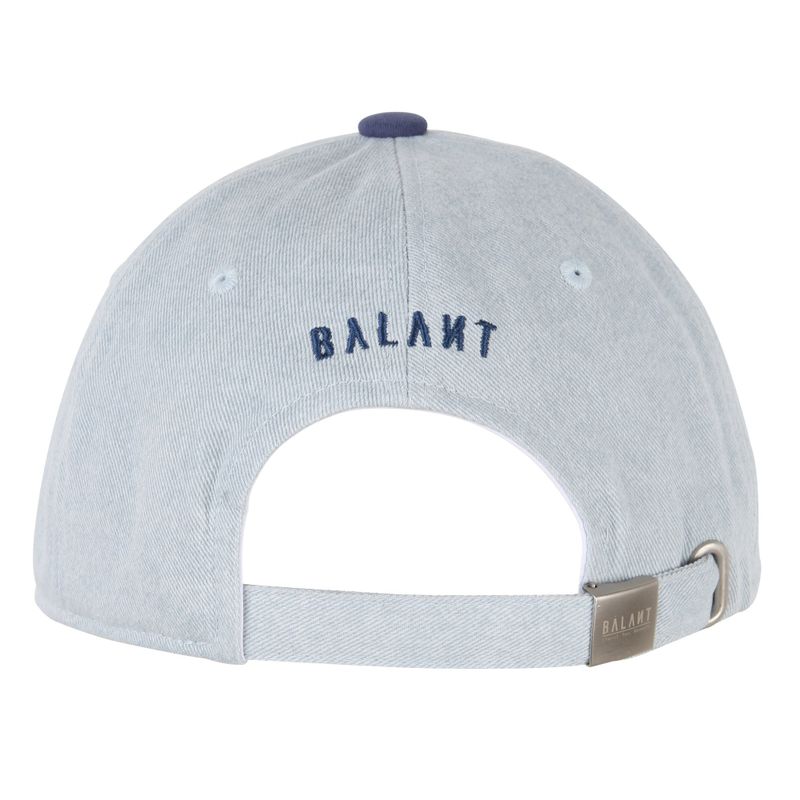 Denim Embroidery Ball Cap - Blue