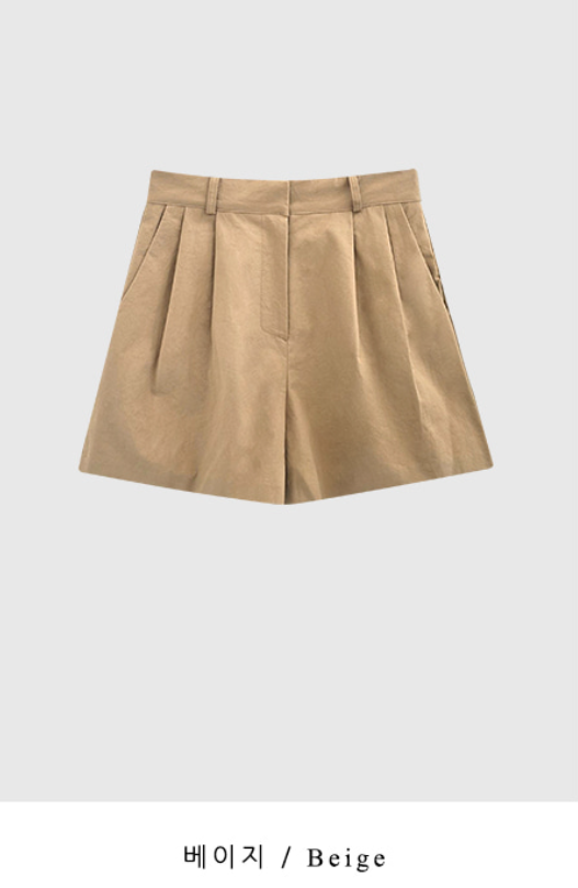 Chris Formal Pintuck Shorts / 2 colors