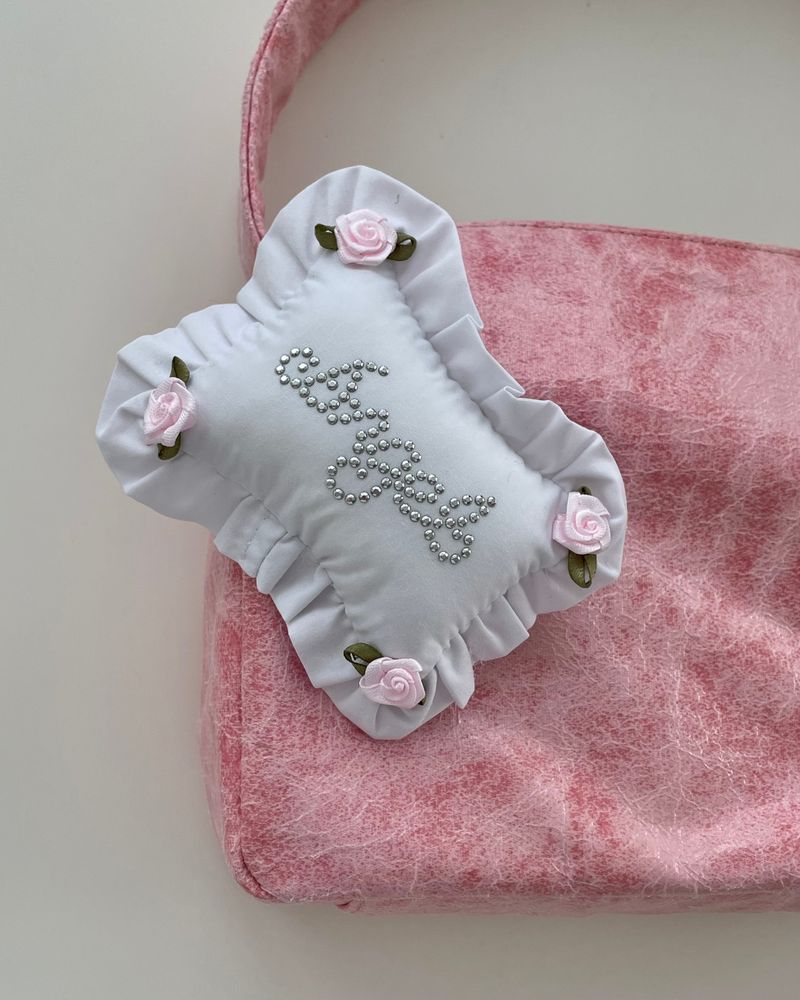 【MADE】 Rose frill pillow (tok/keyring)