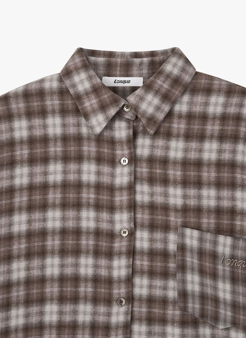 FLANNEL CHECK SHIRT (BROWN)