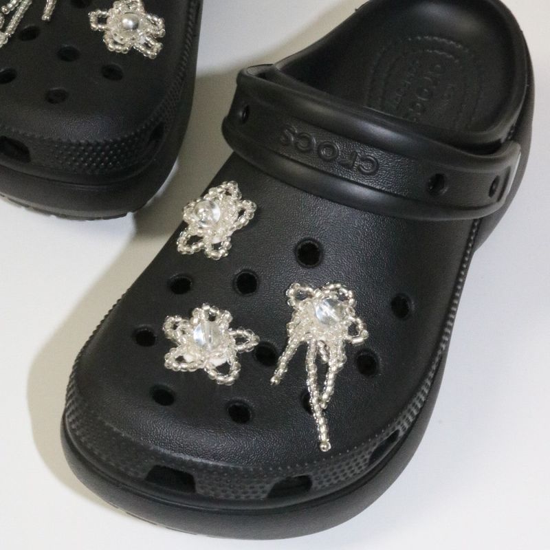 【MADE】chickweed shoe charm (silver, 3pcs)