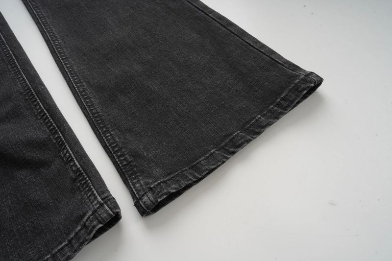 Black Semi Bootcut Denim Jeans