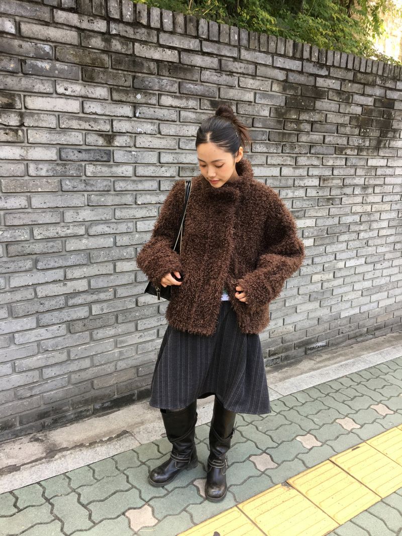 Label Midi Skirt (2color)