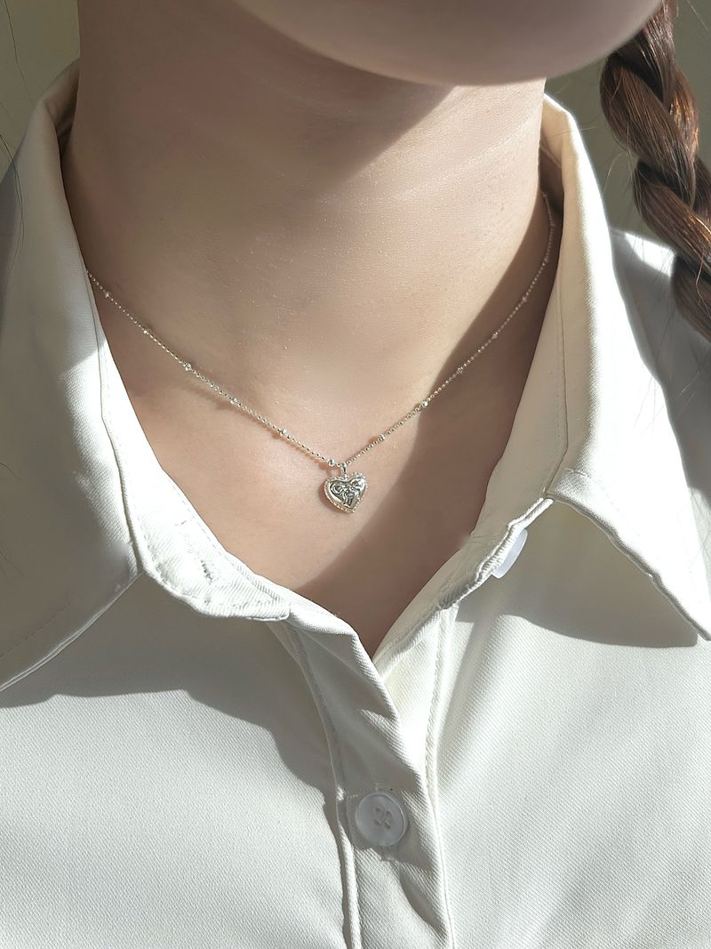 Ribbon Heart Necklace