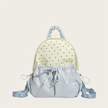 Ribbon Polka Dot Canvas Backpack – Cute College & Commuter Bag