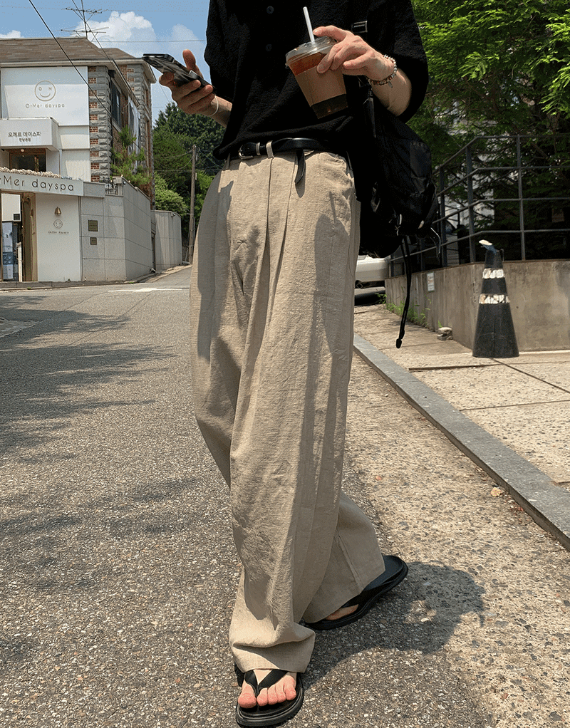 2PLAN（ツープラン）の「アイスツータックリネンパンツ (5 color)（Pants）」