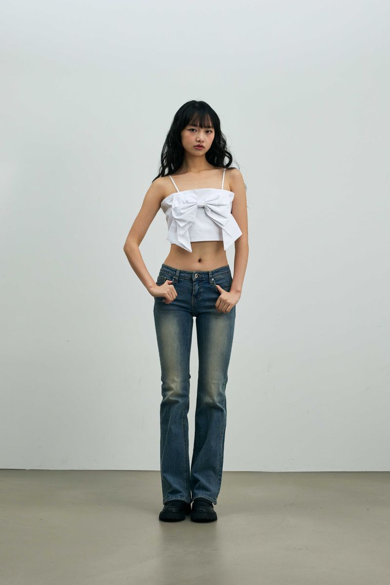 ARI RIBBON BUSTIER / WHITE