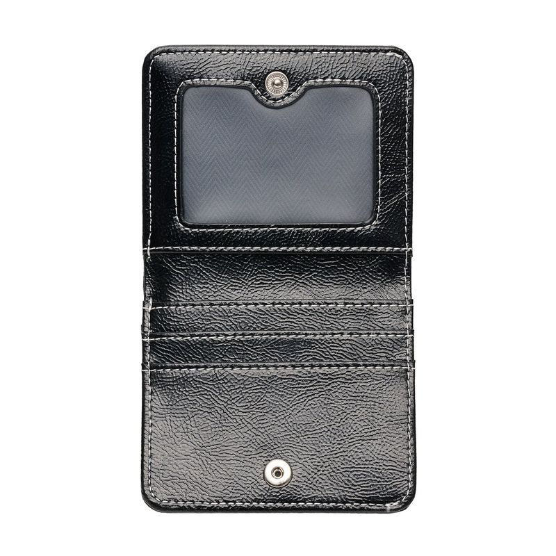 Daisy Photo Slot Half Wallet Bill Card Wallet black