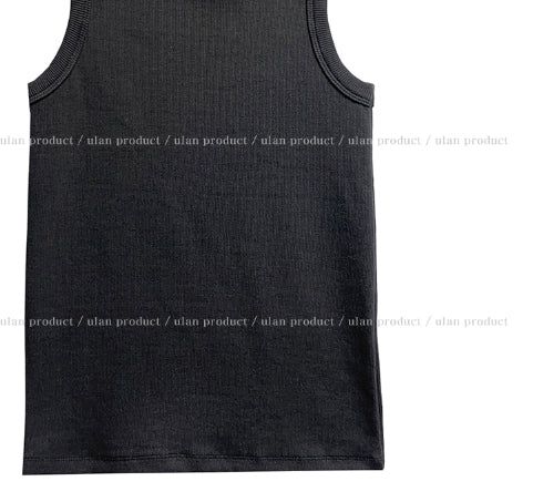 [U-BASIC] Mendel Mango Ribbed Sleeveless