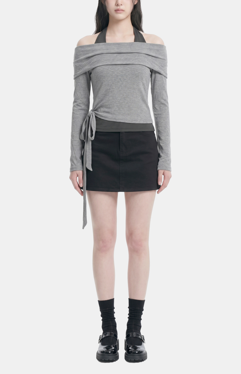 Arielle Halter Wrap Tee