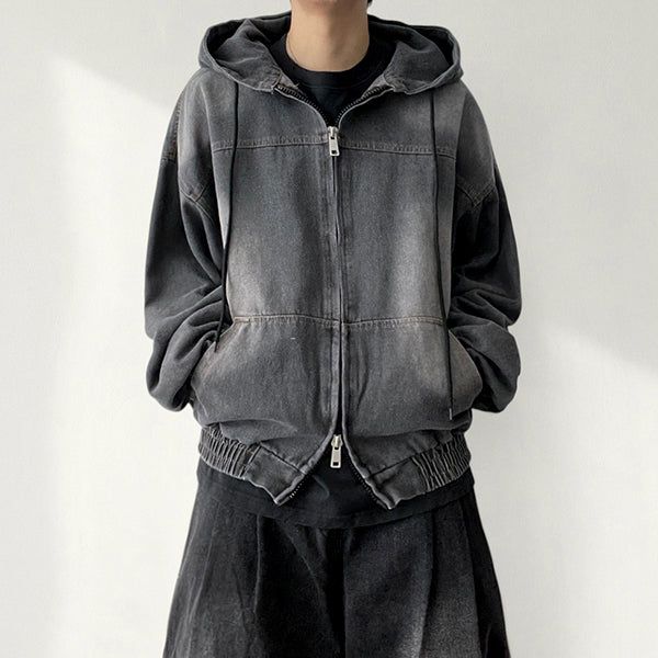 voarc（ボアク）の「OTI Washing Incision Denim Boxy Fit Two Way Hooded Zip-Up（Jackets/Outerwear）」