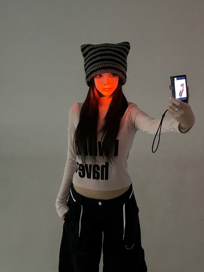 Bigsize cat beanie