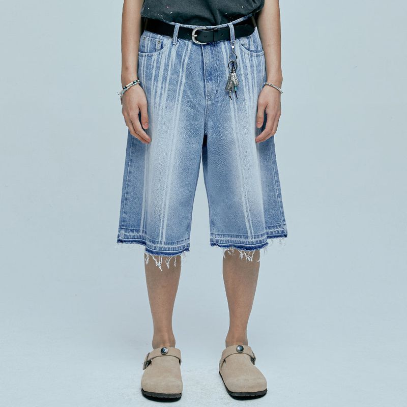 KND(ケイエンド)の「navajo pattern cut off bermuda pants light blue(Pants)」