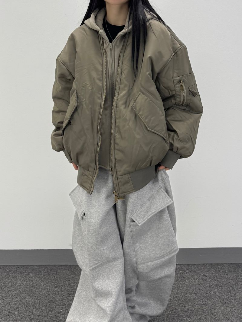rib fleece sweat pants