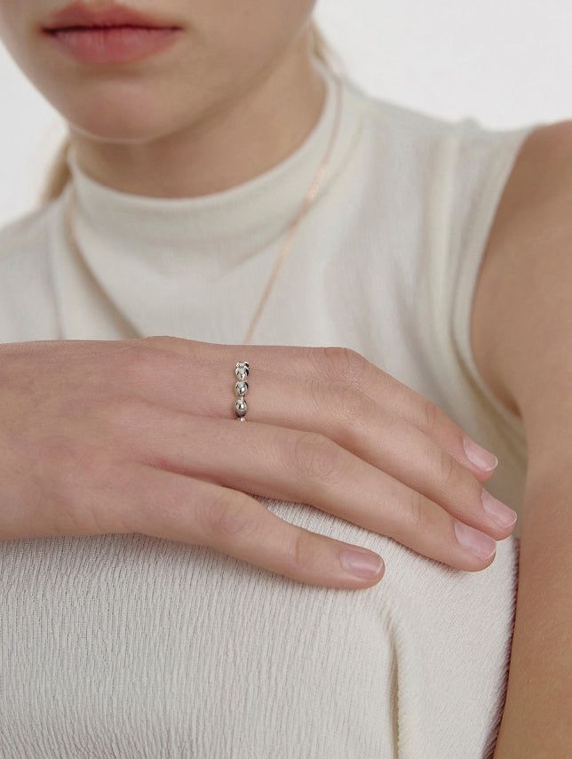 26SS★ Ice Cushion Silver Ring M