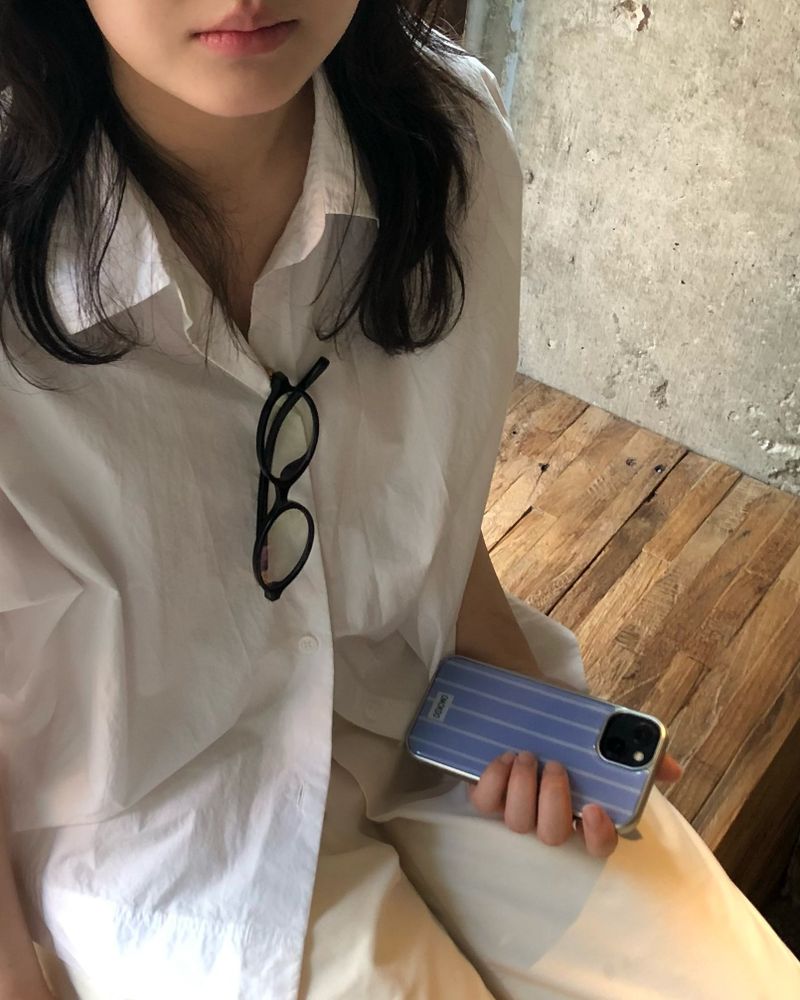 ストライプケース (ライトブルー)