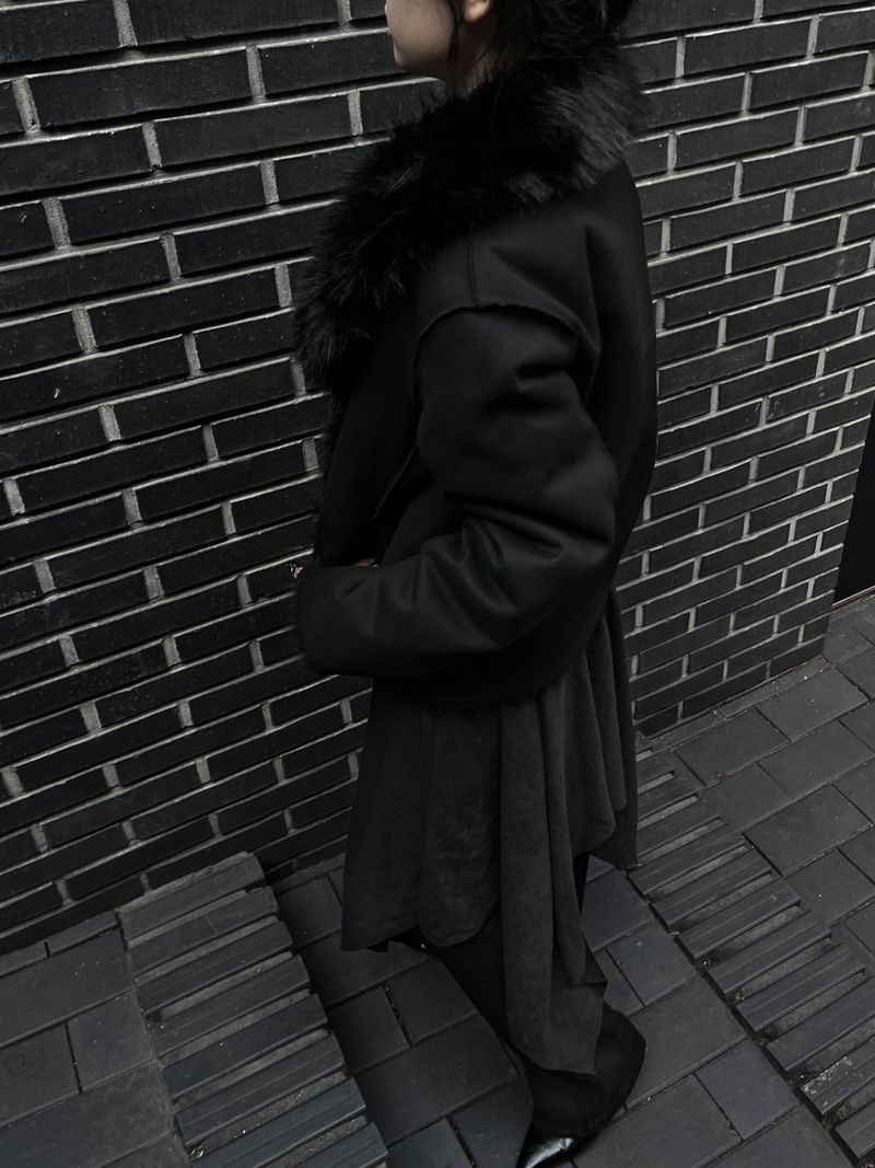 reversible fur mustang jacket (2color)