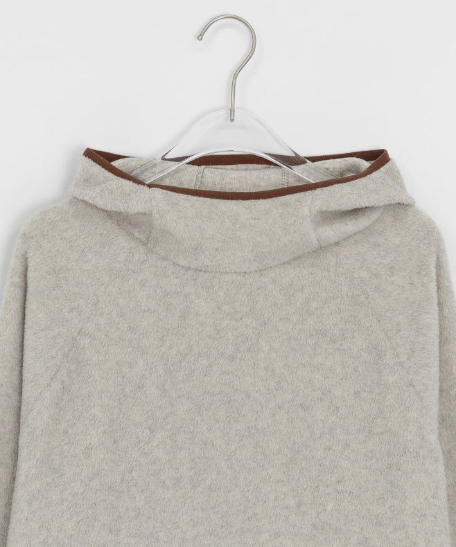 Comdero color matching fleece brushed hoodie