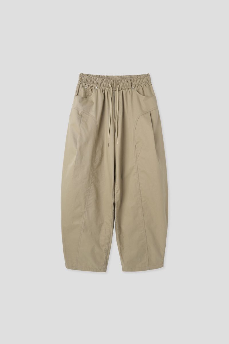 Ruin cut pintuck wide pants 4C