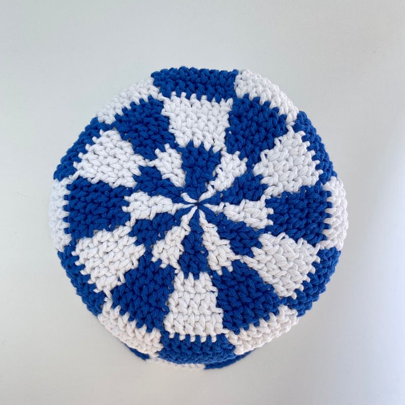 [MADE] Étang Checkerboard Hat﻿ | Blue