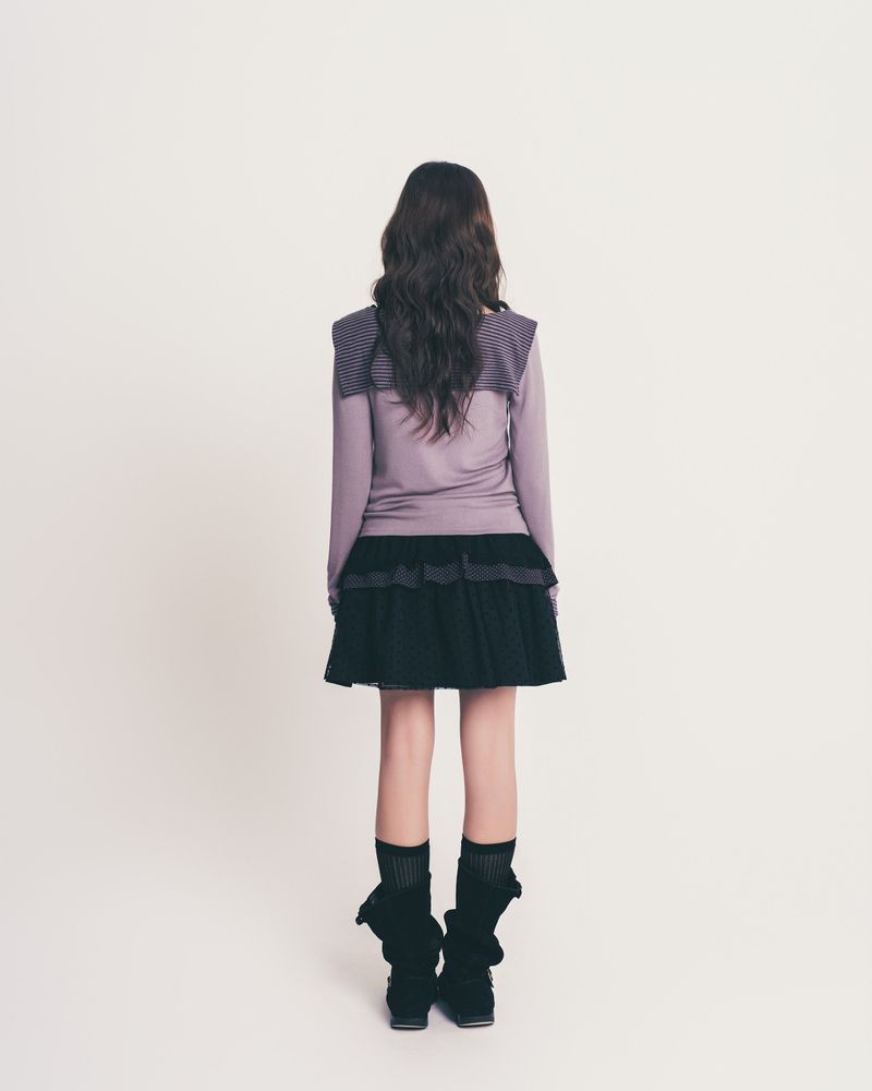 sailor stripe top / grape