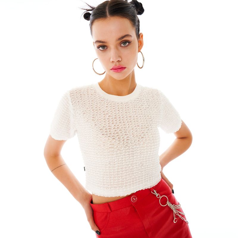 OTHER-worldly（アザーワールドリー）の「Frill T-shirt [White]（Tops）」