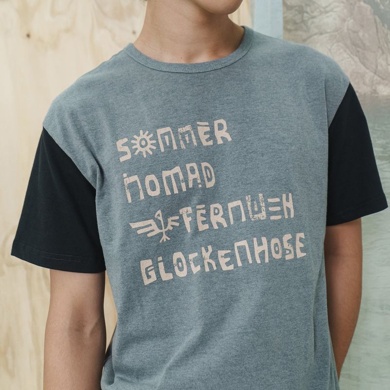 グリフ ハーフ Tシャツ / ミスト チャコール