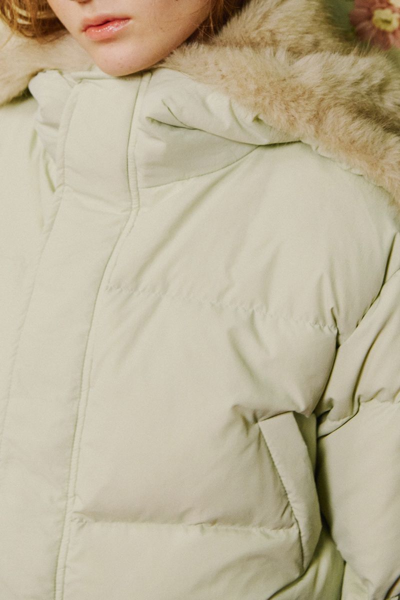 Puffer Hood Padding Jacket [Mint]