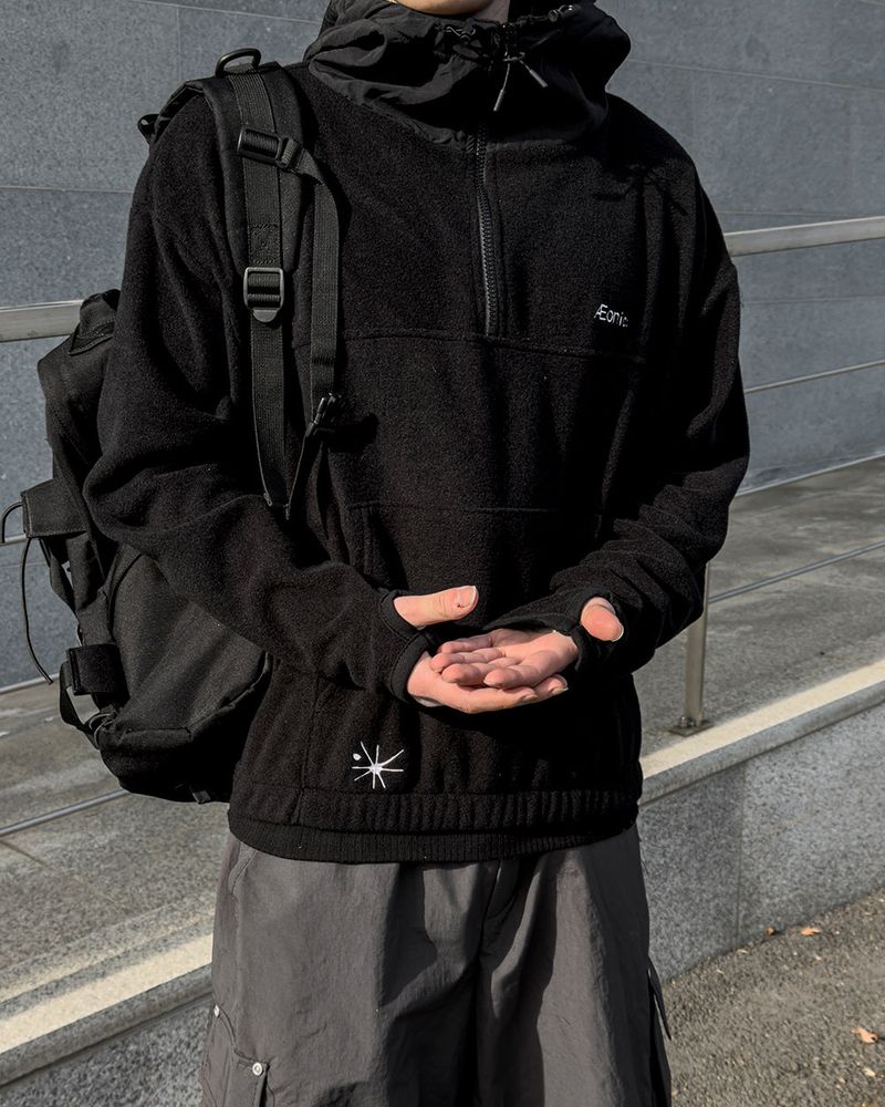 SERNIC Hooded Fleece Warmer Anorak