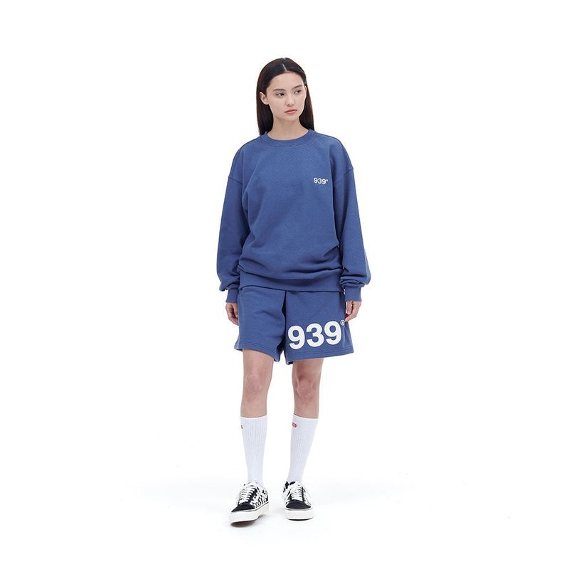 939 LOGO SWEAT SHORTS (BLUE)