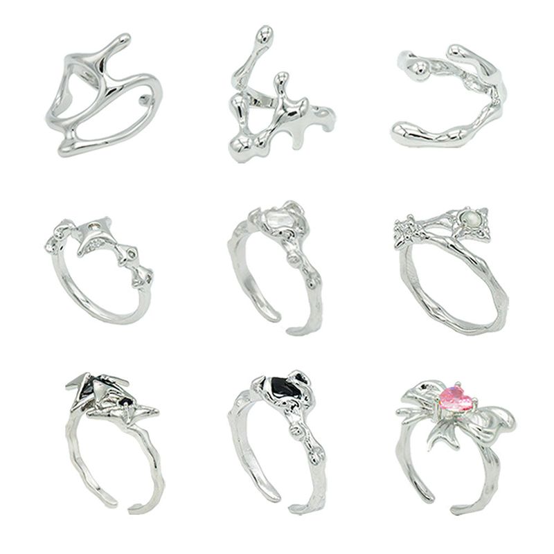 RANDOMOFF（ランダムオフ）の「[Silver] オープンリング (Choose One of 11 types) (Random Gift Additional)（アクセサリー）」