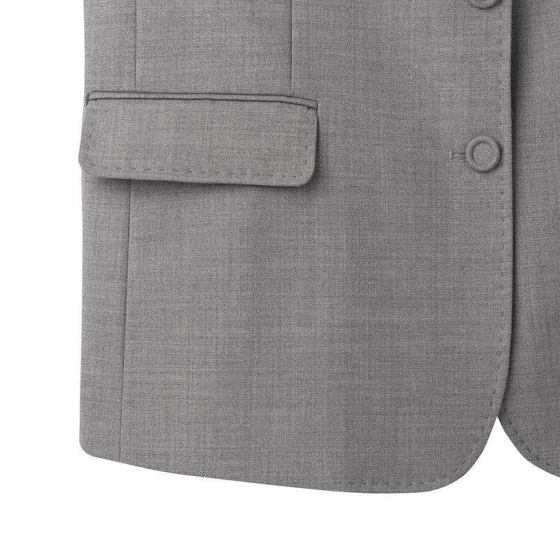 BASIC SINGLE JACKET (GREY)