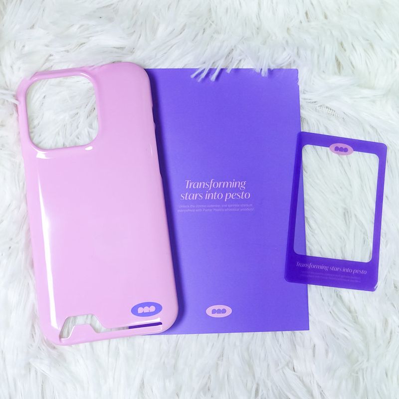 【MADE】Card Pocket glossy hard Phone case(2 colors)