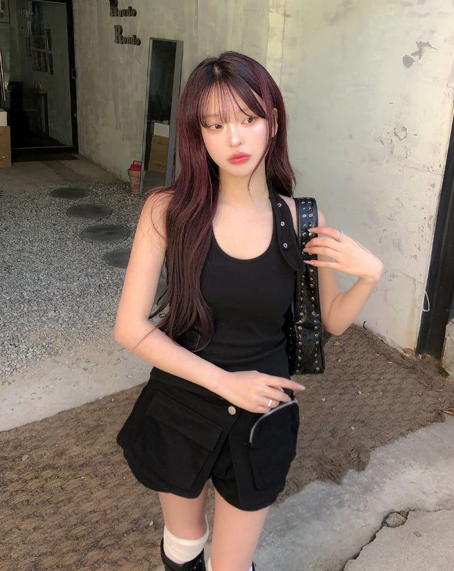 ULAN（ユレン）の「Yoni Eyelet Halter Sleeveless（Tops）」