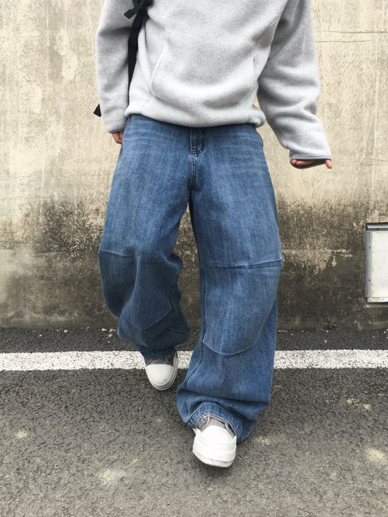 Burnett Double Pintuck Balloon Denim Pants 2C