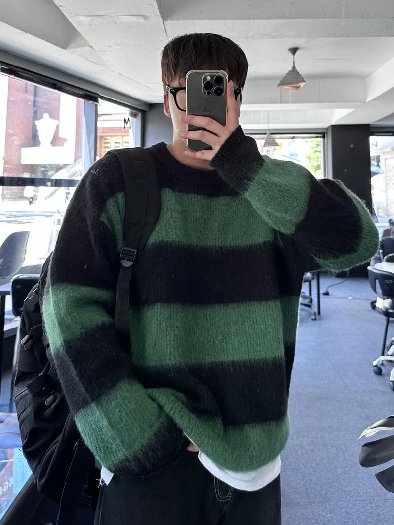 cander stripe loosefit knit