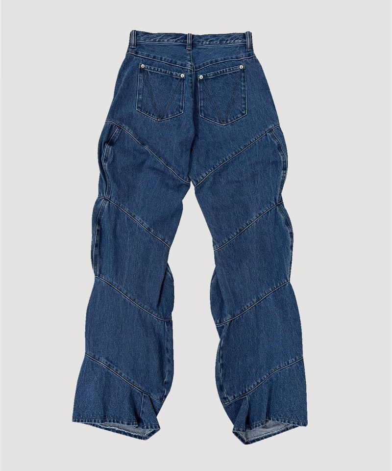 SPIRAL DENIM PANTS