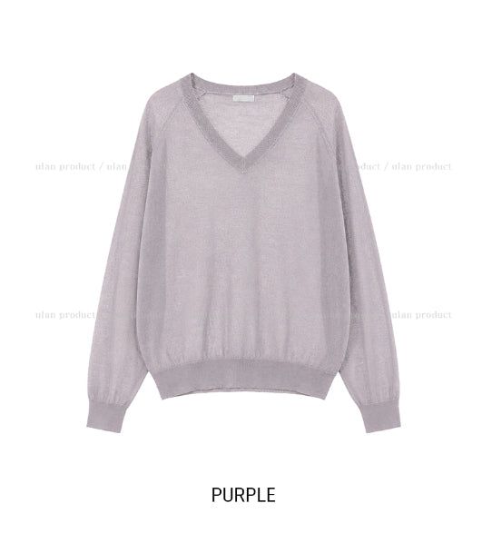 Moen Summer Linen V-Neck Knit