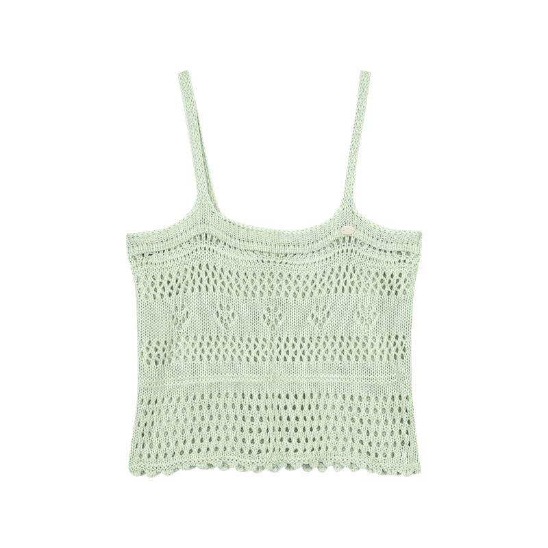 MORI BLOOM SCALLOP KNIT BUSTIER