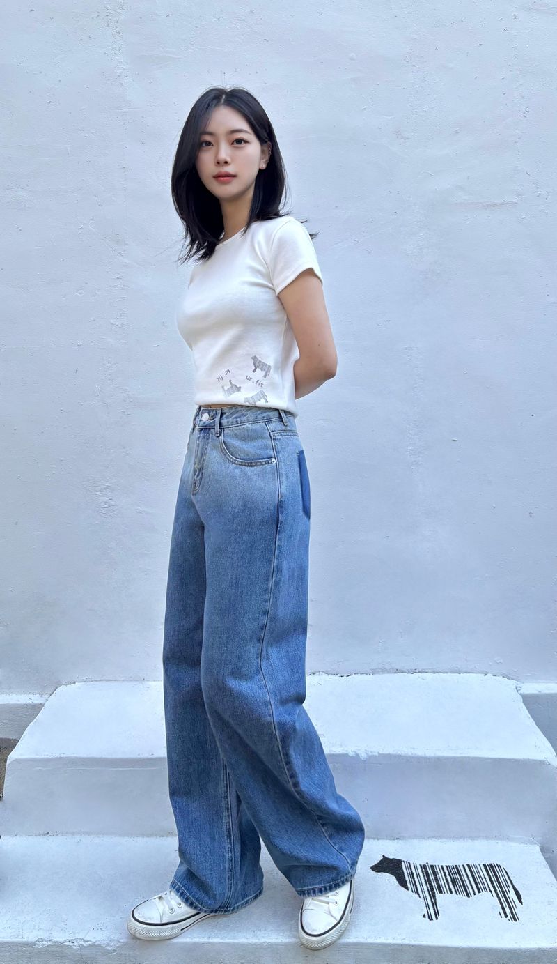GRADIENT WASHING DENIM PANTS code 25003