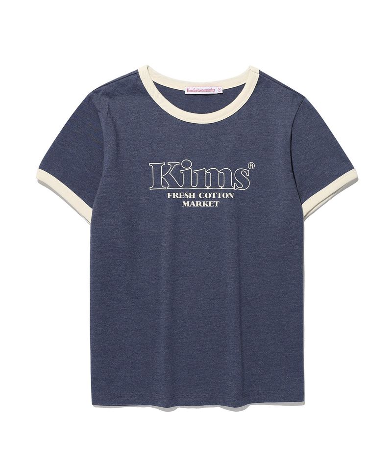 Kims Fresh Cotton Market(キムス フレッシュ コットン マーケット)の「Kims バムラインリンガーT Blue(トップス)」