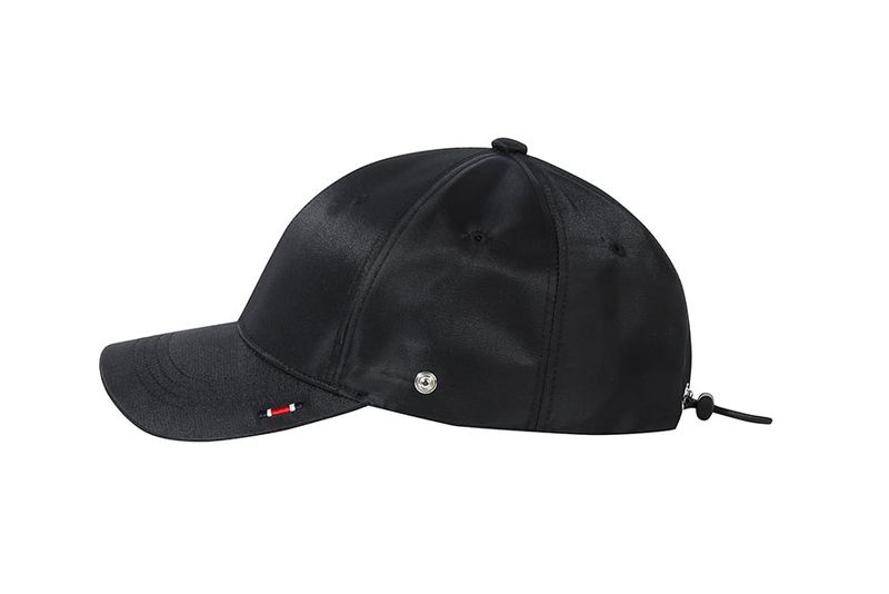 EARFLAP BUTTON BALL CAP_BLACK