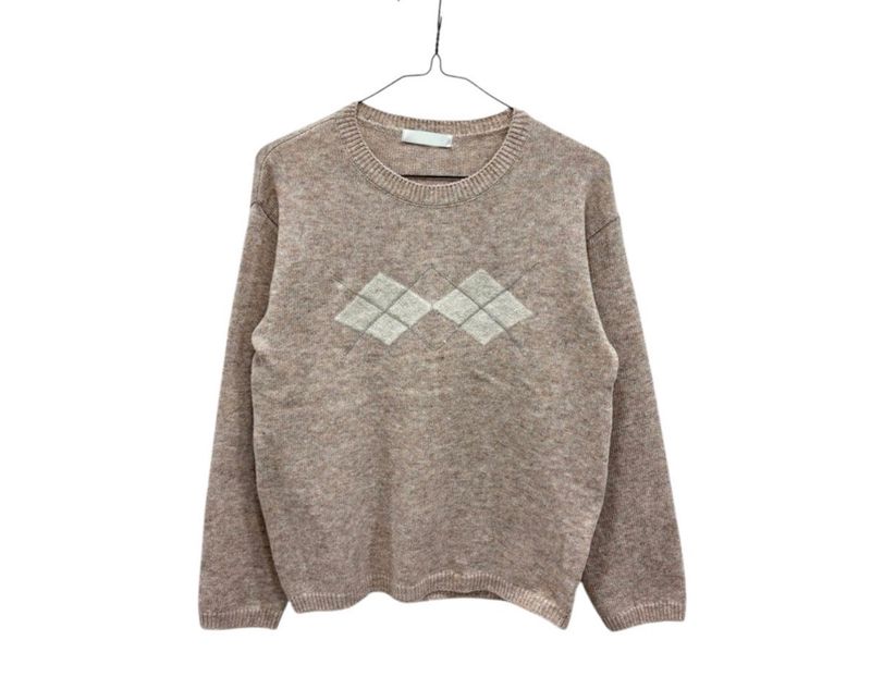 Ked Loose Fit Argyle Knit (3c)