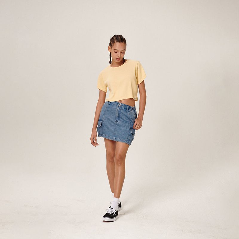Samar Crop T-Shirt Yellow