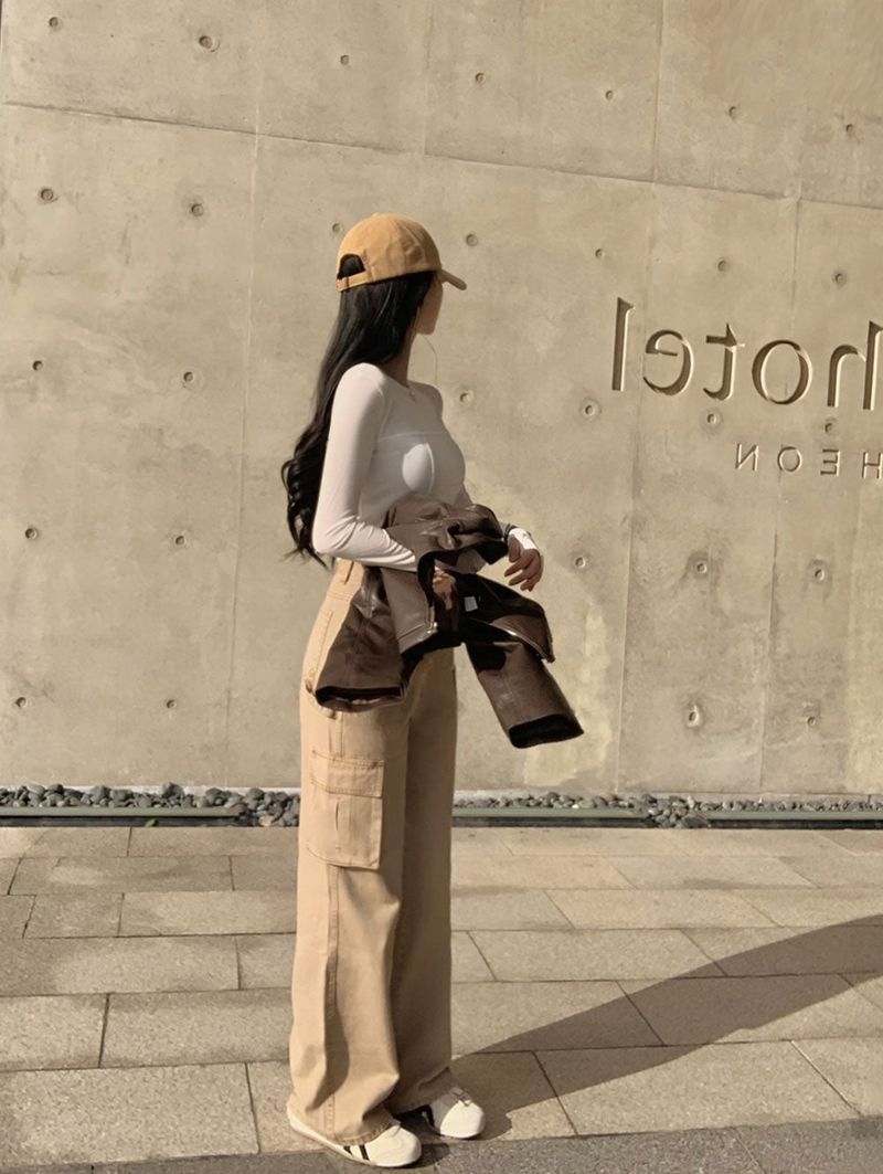 [BELLIDE MADE] Colorful Cotton Cargo Pants