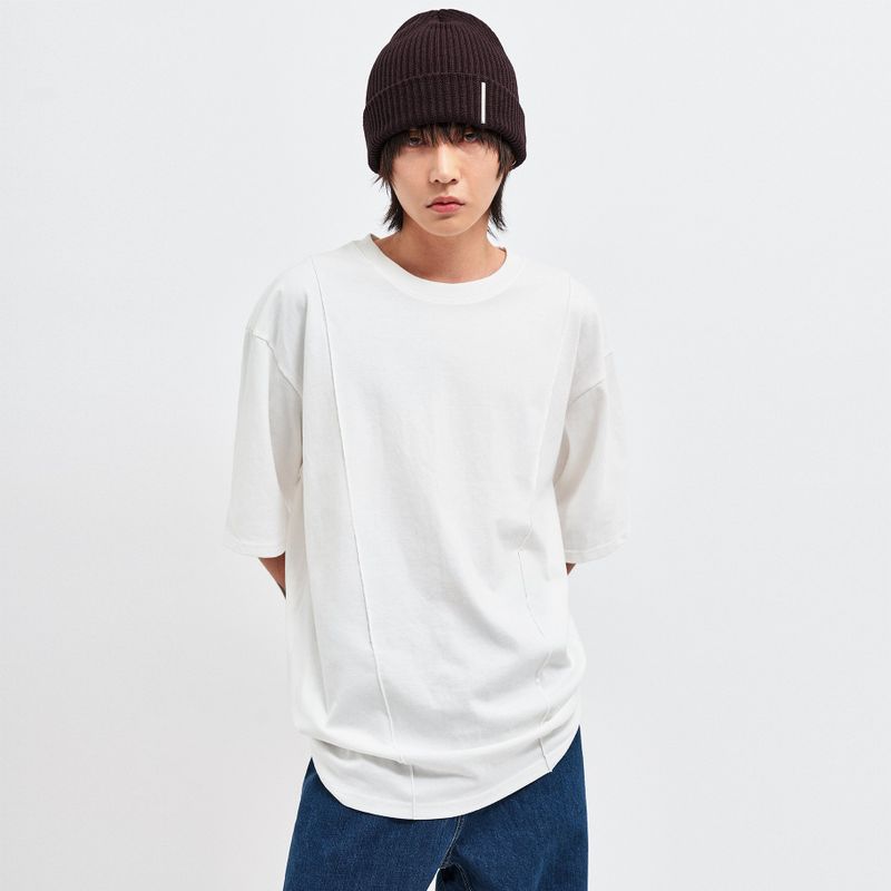 C Wear by the Genius（シーウェア バイザジーニアス）の「オーバーサイズドピンタックTシャツ（トップス）」
