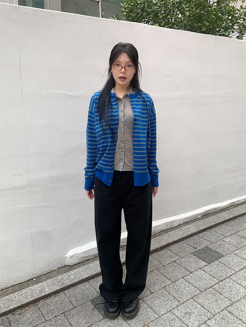 SS STRIPE CARDIGAN (3C)