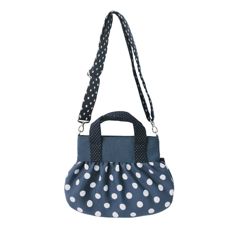 Ribbon dumpling bag_navy