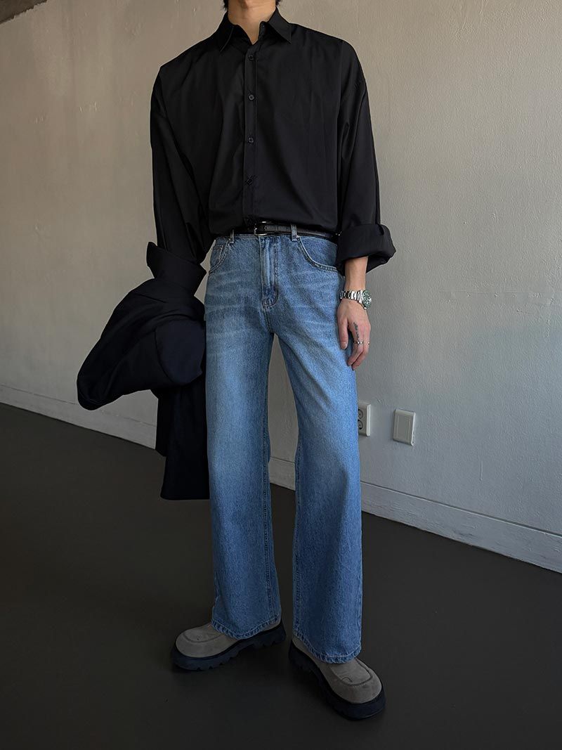 ASCLO(エジュクロ)の「ASCLO Classic Slab Semi Flare Denim Pants (2color)(Pants)」